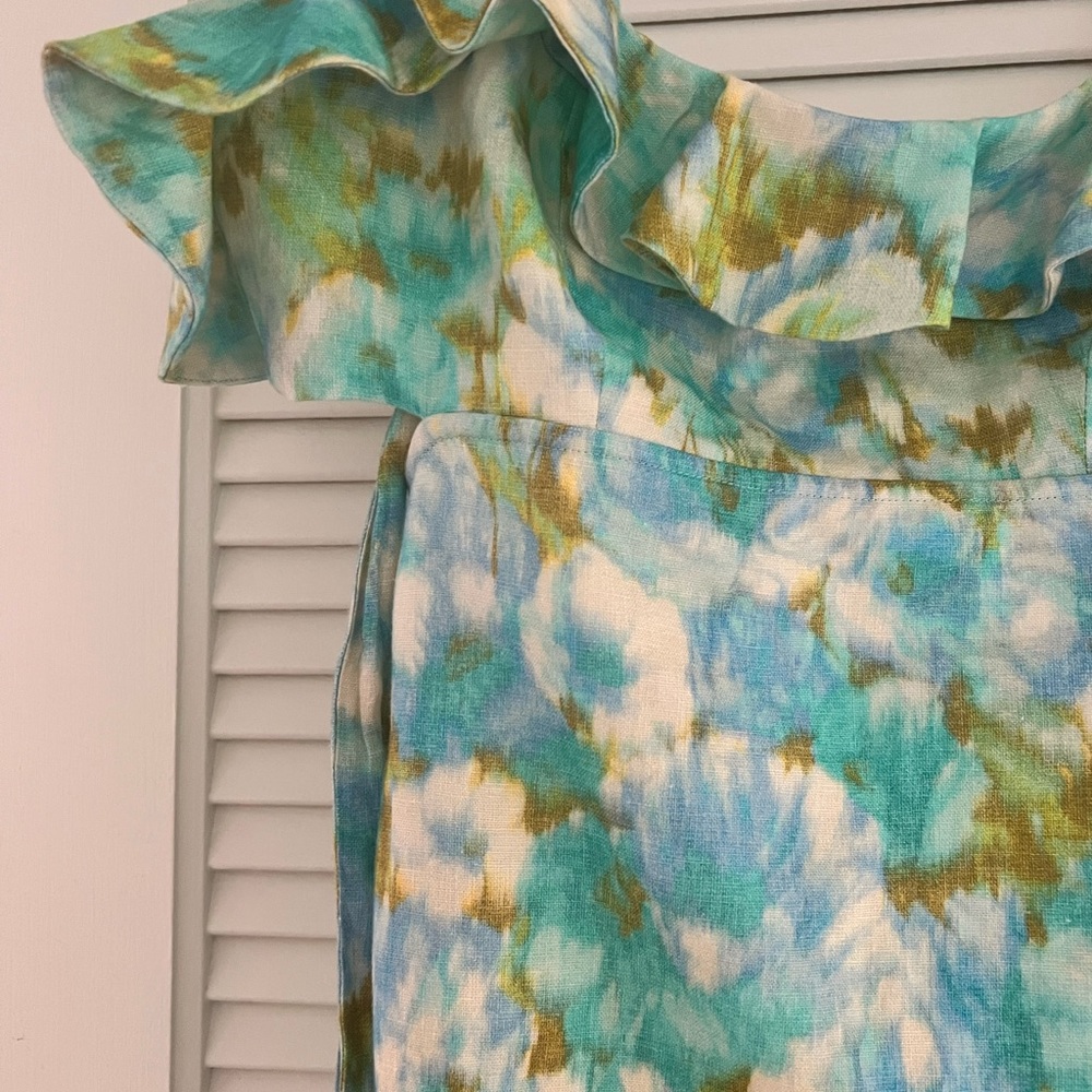 Zimmerman High Tide Frilled Midi Dress - Picture 5 of 8